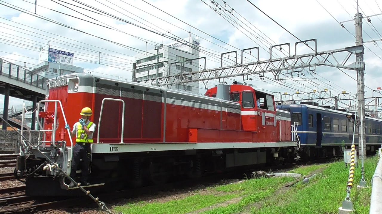 2021年7月16日 DD51 842単機回送、DE10 1603による12系客車