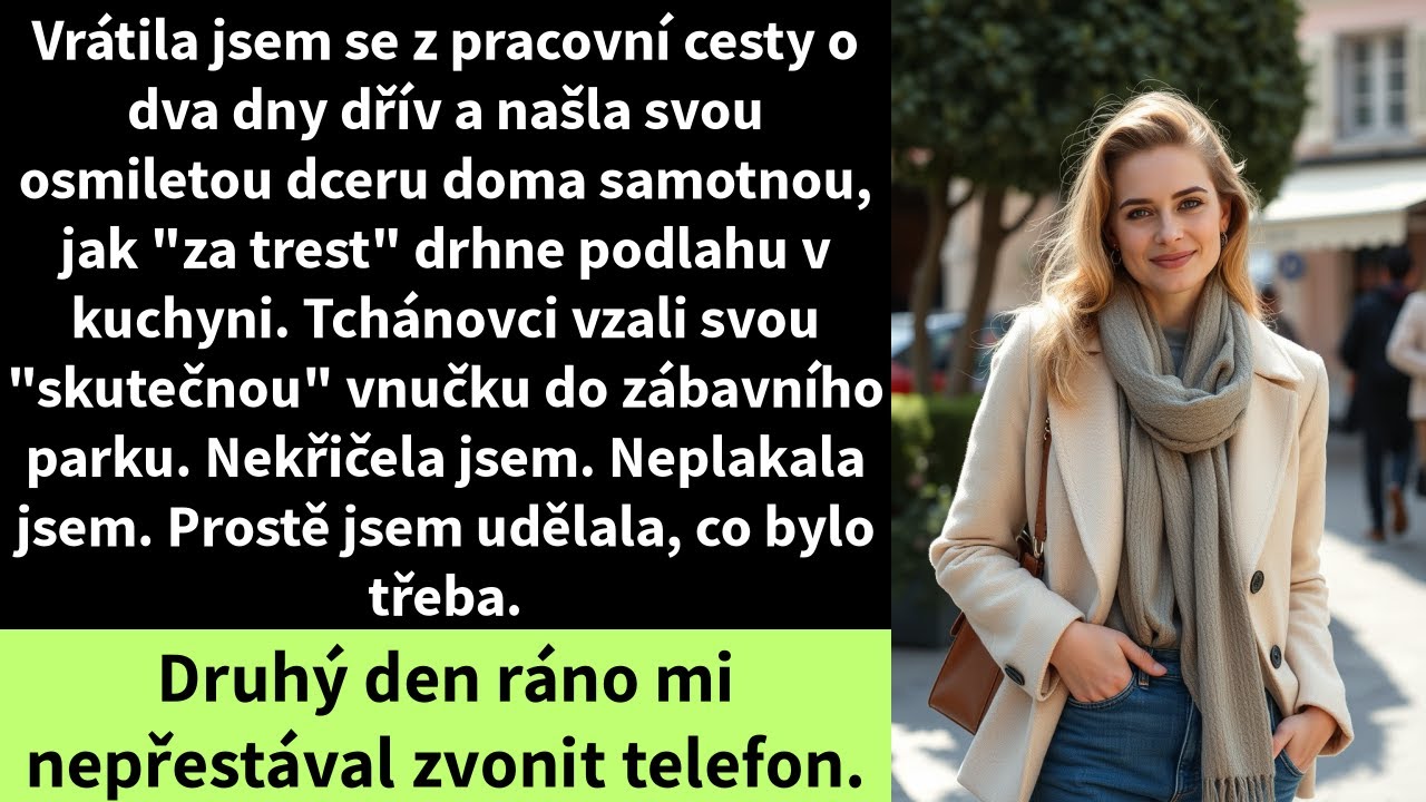 Vrátila jsem se z pracovní cesty o dva dny dřív a našla svou osmiletou dceru doma samotnou,