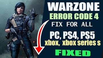 Warzone Error code 4 fix for pc/#ps4/#ps5/#xbox l #warzone #Error Code 4 fix ll by borntoplaygames