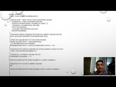 Java Program for Sunny Number | Sunny Number