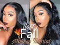 Soft Fall Glam | Using Black Radiance Contour Palette for the Whole Look!!