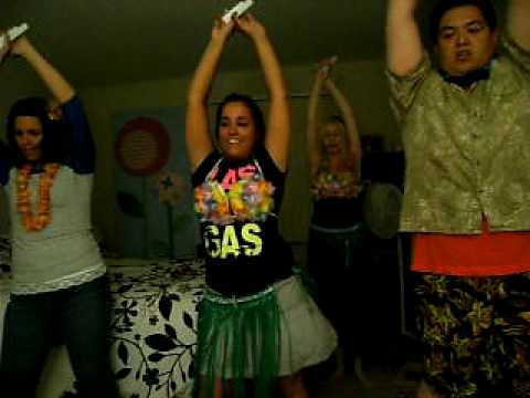 Dancing to Fatboy Slim's "Jin Go Lo Ba"