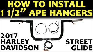 How to Install (STEP BY STEP) Ape Hangers Handlebars on Harley Davidson Street Glide