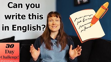 English writing challenge - 3 levels. Writing prompt for all English learners. 