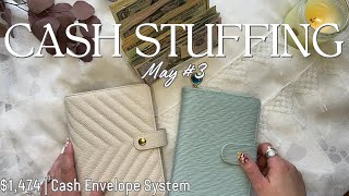 Cash Envelope Stuffing $1,474 | May 2024 | Dave Ramsey Inspired | Sinking Funds | Cash Stuffing