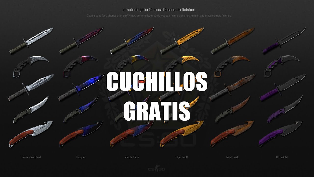 como conseguir cuchillos gratis para CSGO - YouTube