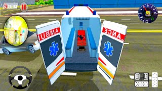 Ambulance Robot City Rescue Simulator - Android Gameplay #15 screenshot 3