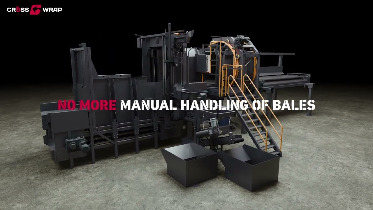 Cross Wrap | Concept for recycled material bale handling