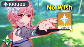 How I obtained 30,000 F2P Primogems by not wishing (Genshin Road to 100k)