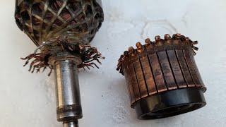 Armature Commutator Repair | Electric Motor Commutator | Chop Saw Armature | Fix Broken Armature