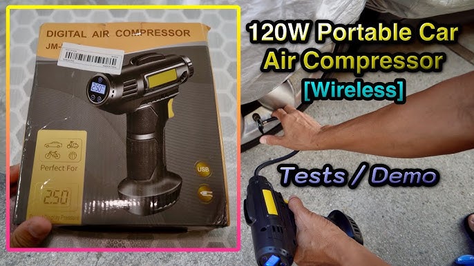 Portable Air Compressor: 150psi Cordless Car Tire Inflator - Temu