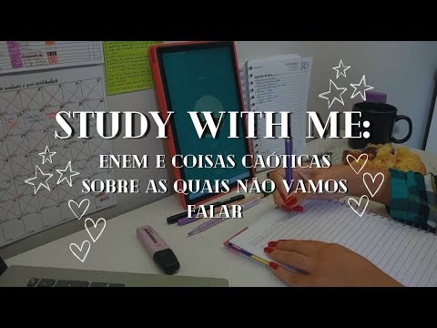 STUDY WITH ME {reta final, cansaço e não falamos do Enem✨️}