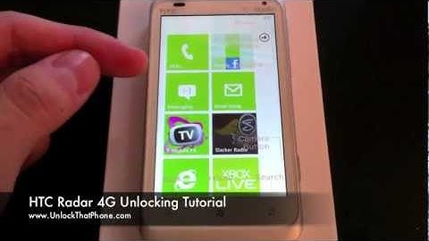 How to Unlock HTC Radar 4G with Code + Full Unlocking Tutorial!! at&t tmobile rogers bell o2 orange