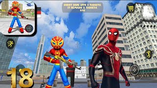 Amazing Spider Stickman Rope Hero - City Of Gangster #18 Android Gameplay screenshot 5