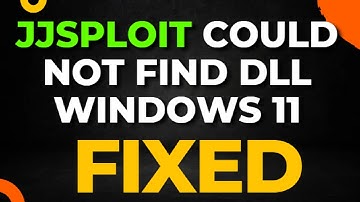 JJSploit Could Not Find dll Windows 11
