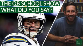 The QB School Show: Episode 28 - What do Quarterbacks Hear in Their Helmets?