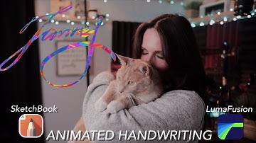 How To Add Animated Handwritten Text In LumaFusion Using Sketchbook