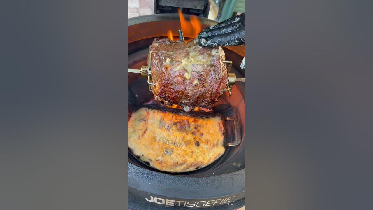 Kamado Joe Joetisserie Prime Rib! Full recipe embersonlybbq1 grill