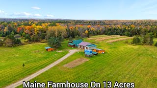 Maine Farms On 13+ Acres | ME Real Estate | Lake | New England Farmhouse | Dover Foxcroft