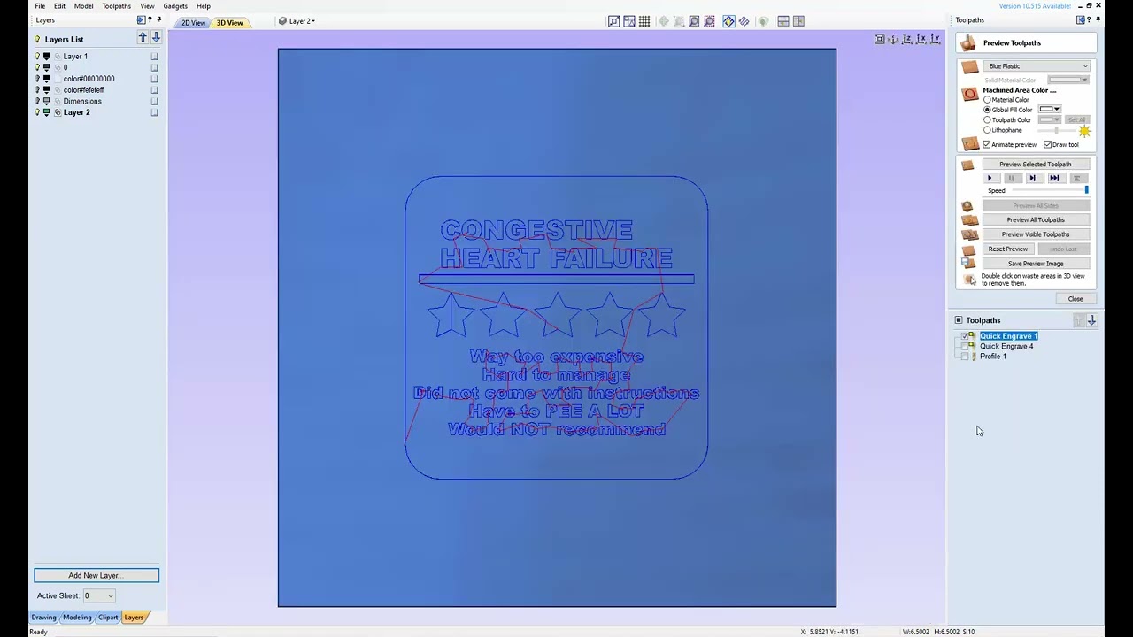 Cad for edge lit LED sign