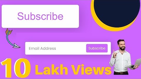 ANIMATED EMAIL SUBSCRIPTION FORM USING HTML AND CSS WITH SOURCE CODE || CODING ADVENTURE