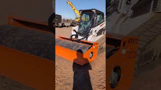 MBW ATS73 Vibratory Roller Attachment at work. #skidsteer #skidsteerattachments #compaction
