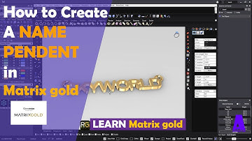 MatrixGold Tutorial | How to Create a Name Pendant in Matrix | Jewellery Cad designing Tutorial