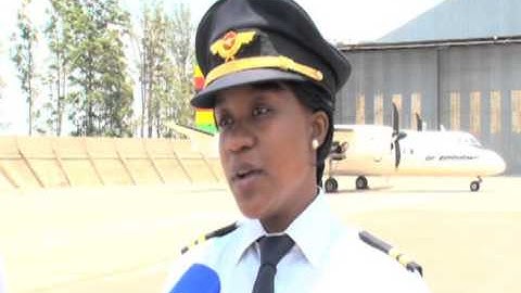 An All female deck on the Boeing 737