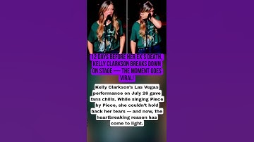Thumbnail of 12 Days Before Her Ex’s Death, Kelly Clarkson Breaks Down on Stage - The Moment Goes Viral!