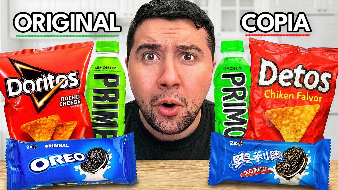 Probé las PEORES COPIAS de los PRODUCTOS originales XD (me dio chorro)