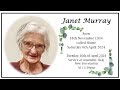 Janet murrays funeral service  assembly hall