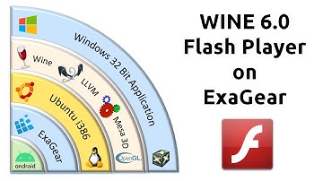 Adobe Flash Player on Android using ExaGear & Wine