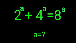 Nice Math Problem ✍️ Find the Value of a in this Exponential Equation ✍️