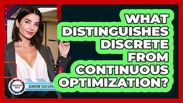 What Distinguishes Discrete From Continuous Optimization?