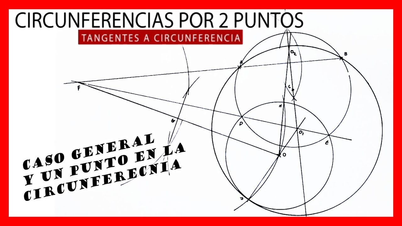 🔥 Circunferencias TANGENTES a otra dada que pasan por DOS PUNTOS 🔥 CPP Dibujo técnico