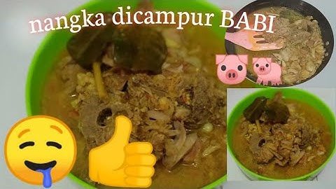 Resep anak kost || nangka campur balung babi 🐷