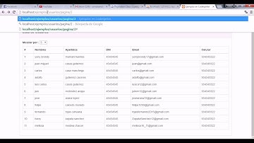 Paginacion con buscador y con opcion de cambiar el numero de registros por pagina en  CodeIgniter