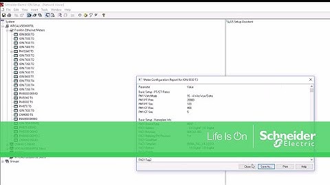 Generating an ION Power Meter Configuration Report | Schneider Electric Support