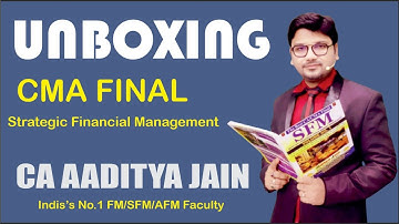CMA Final SFM Unboxing | Pendrive Google drive Online CA Lectures by Aaditya Jain Sir | CA CMA