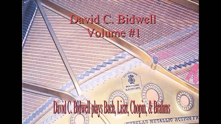 Chopin's Prelude Op 28 #22 played by David C  Bidw...