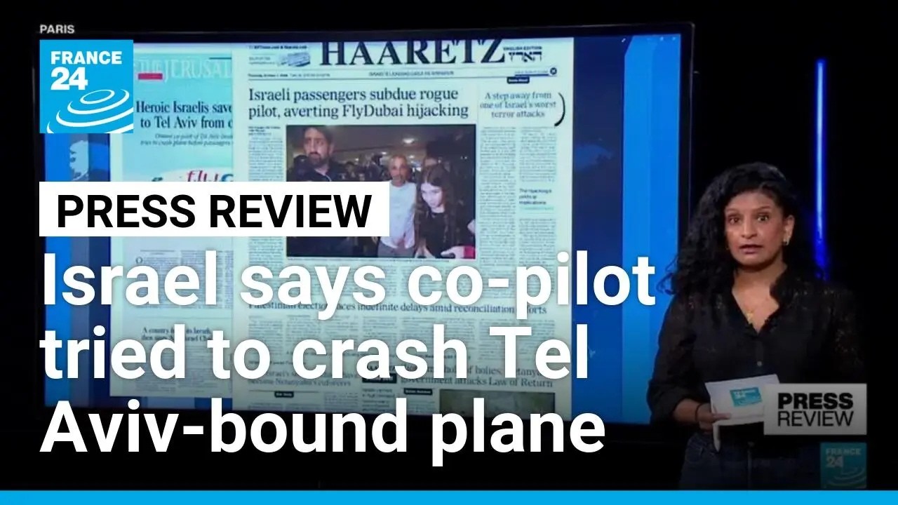 Israel's Netanyahu says pilot tried to crash Tel-Aviv bound plane • FRANCE 24 English