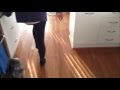 Ruby the wombat goes crazy in the kitchen