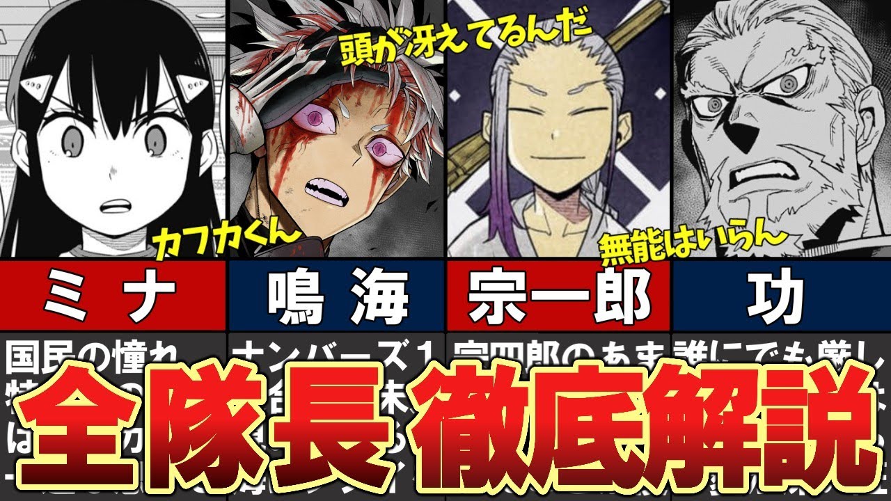 【怪獣8号】隊長・副隊長をわかりやすく解説 - YouTube