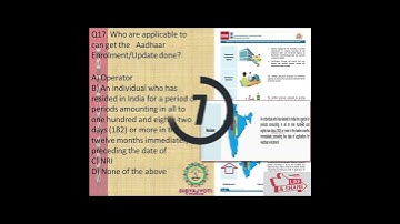 aadhaar operator and supervisor exam. question and answer #shorts 😀😀😀
