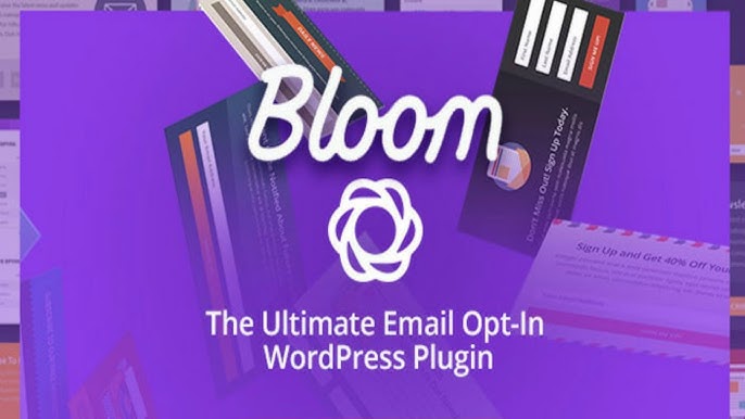 How To Use The Bloom Plugin By Elegant Themes | Add An Email opt-in Form To  Your Wordpress Website - YouTube