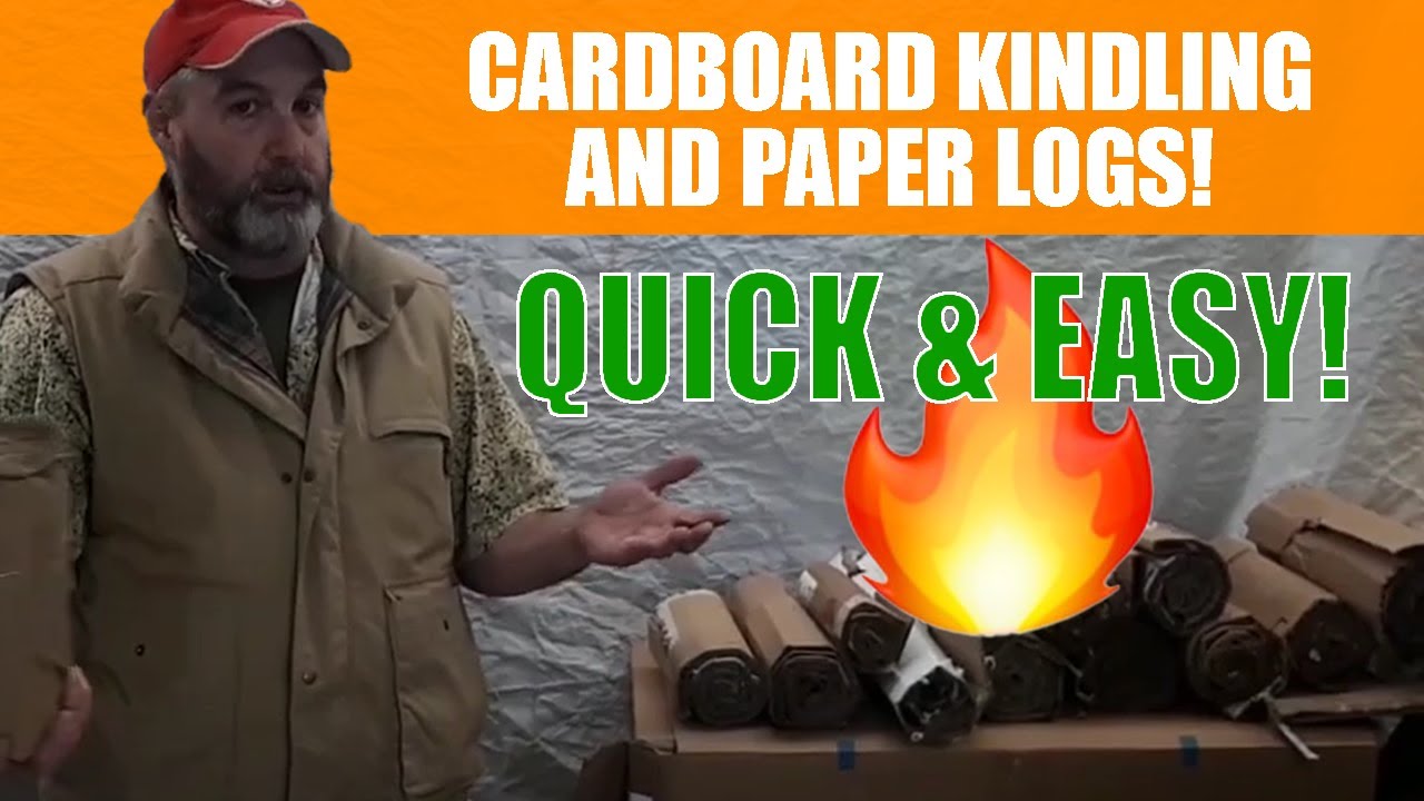 Table saw hack. Cardboard kindling \ Paper logs Easy Effective Free