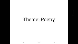 Literary Devices: Identifying Theme in Poetry