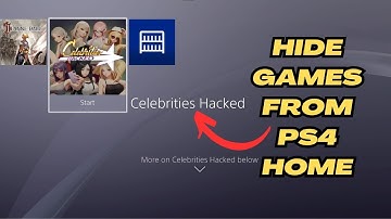 How to hide PS4 games from home screen