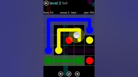 Flow Free 5X5 level 2 Blue Pack walkthrough