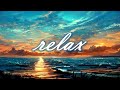 Ambient music to help you relax or sleep  ai illustration art of beautiful ocean view